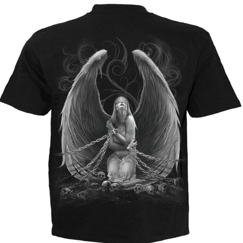 Captive spirit gothic angel mens shirt new - Picture 2 of 3